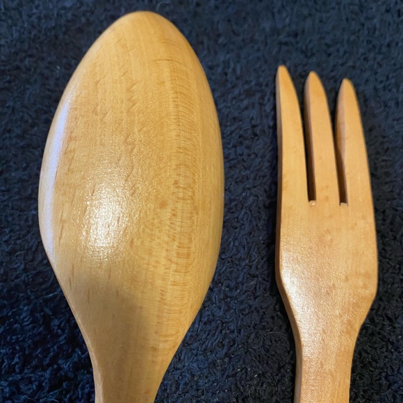 Wooden fork and spoon - Picture 4 of 4
